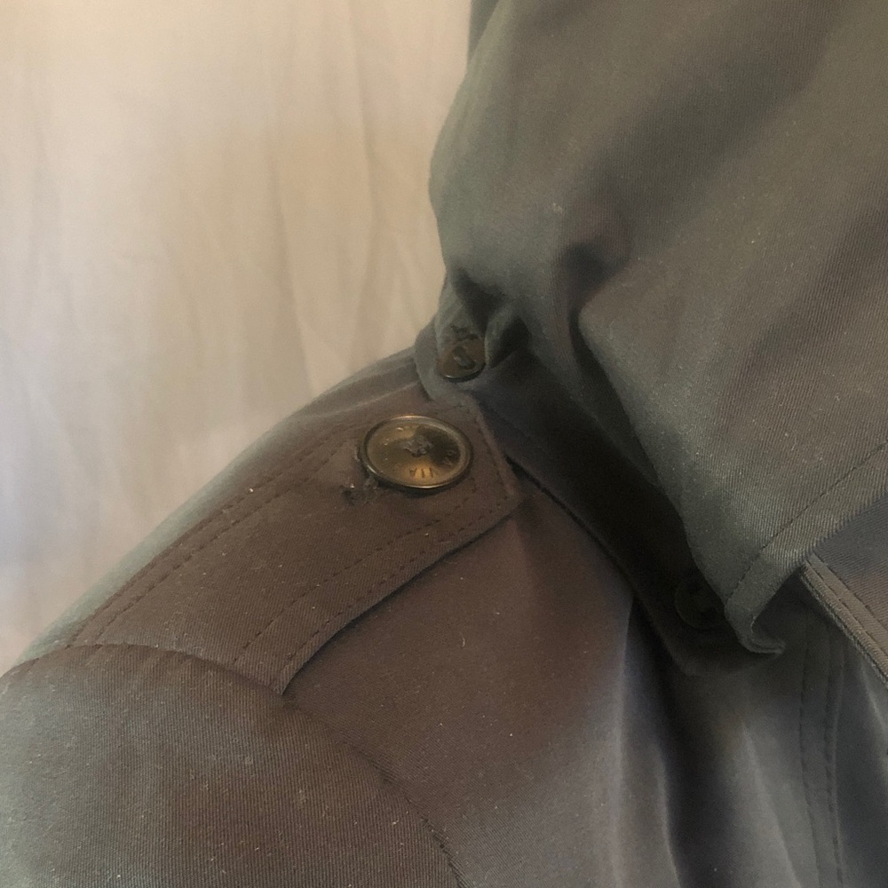Via Spiga Black Trench Coat (M) - Picture 8 of 12